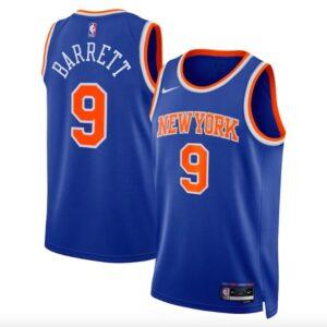 Basketball Jersey 2022-23 New York Knicks #9 RJ Barrett Swingman Icon Blue Jersey 613198