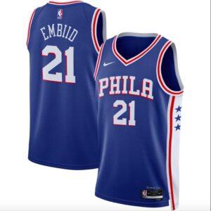 Basketball Jersey 2022-23 Philadelphia 76ers #21 Joel Embiid Swingman Icon Royal Jersey 616986