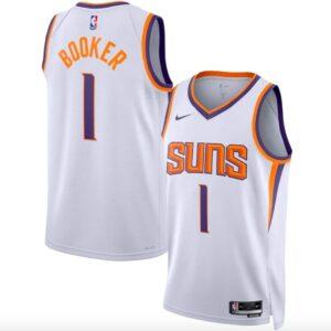 Basketball Jersey 2022-23 Phoenix Suns #1 Devin Booker Swingman Association White Jersey 620256