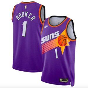 Basketball Jersey 2022-23 Phoenix Suns #1 Devin Booker Swingman Classic Purple Jersey 619539