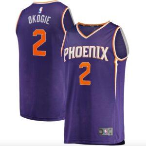 Basketball Jersey 2022-23 Phoenix Suns #2 Josh Okogie Fastbreak Icon Purple Jersey 620318