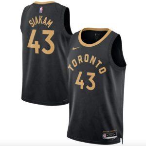 Basketball Jersey 2022-23 Toronto Raptors #43 Pascal Siakam Swingman City Black Jersey Black 623637