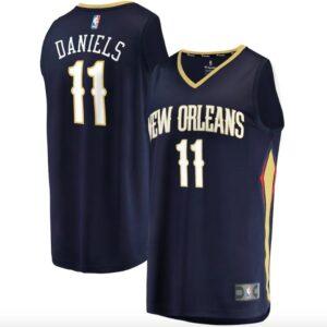 Basketball Jersey 2022 NBA Draft First Round Pick New Orleans Pelicans #11 Dyson Daniels Fast Break Icon Navy Jersey 612393