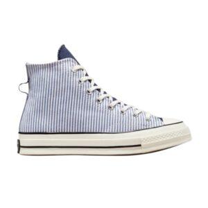 Converse Chuck 70 High Washed Indigo Hickory Stripes Sneakers A00472C