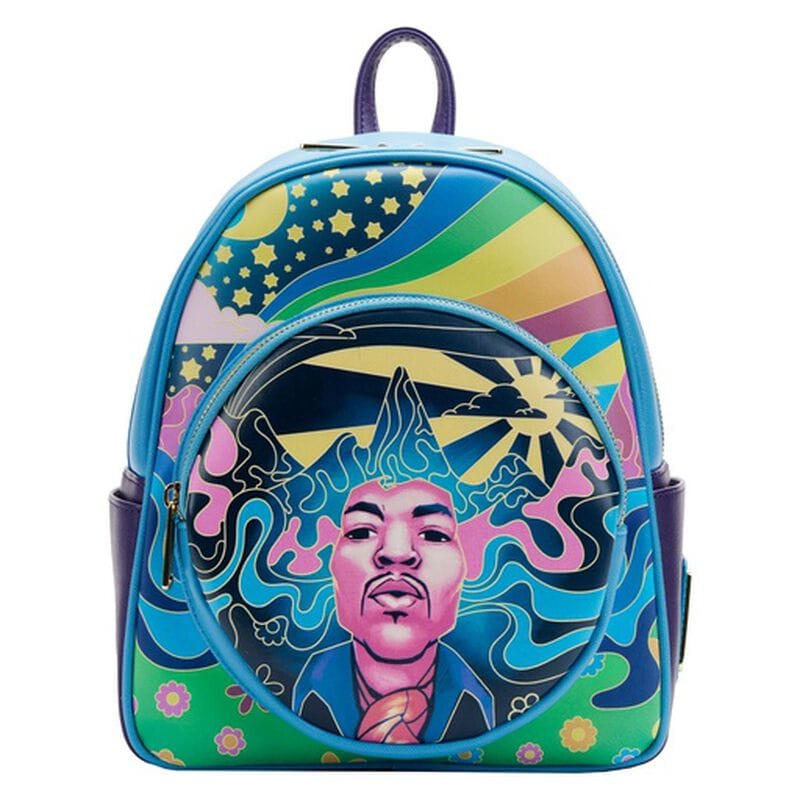 Backpack Jimi Hendrix Psychedelic Glow Landscape Zip Mini Backpack 639030