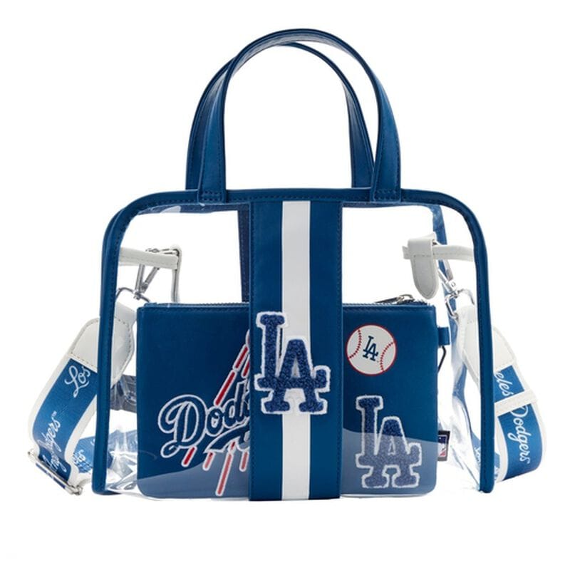 MLB LA Dodgers Stadium Crossbody Bag with Pouch Black 633737