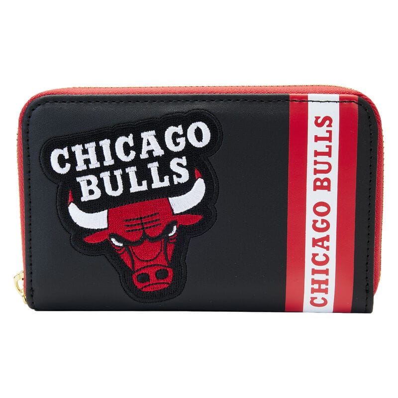 NBA Chicago Bulls Patch Icons Zip Around Wallet Blue 631012