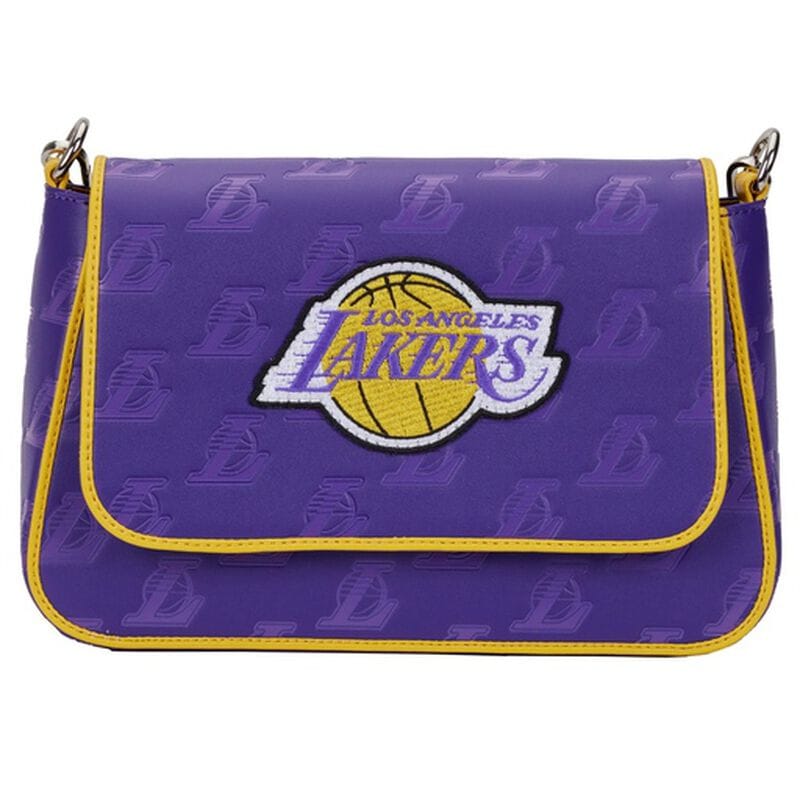 NBA Los Angeles Lakers Logo Crossbody Bag White 633527