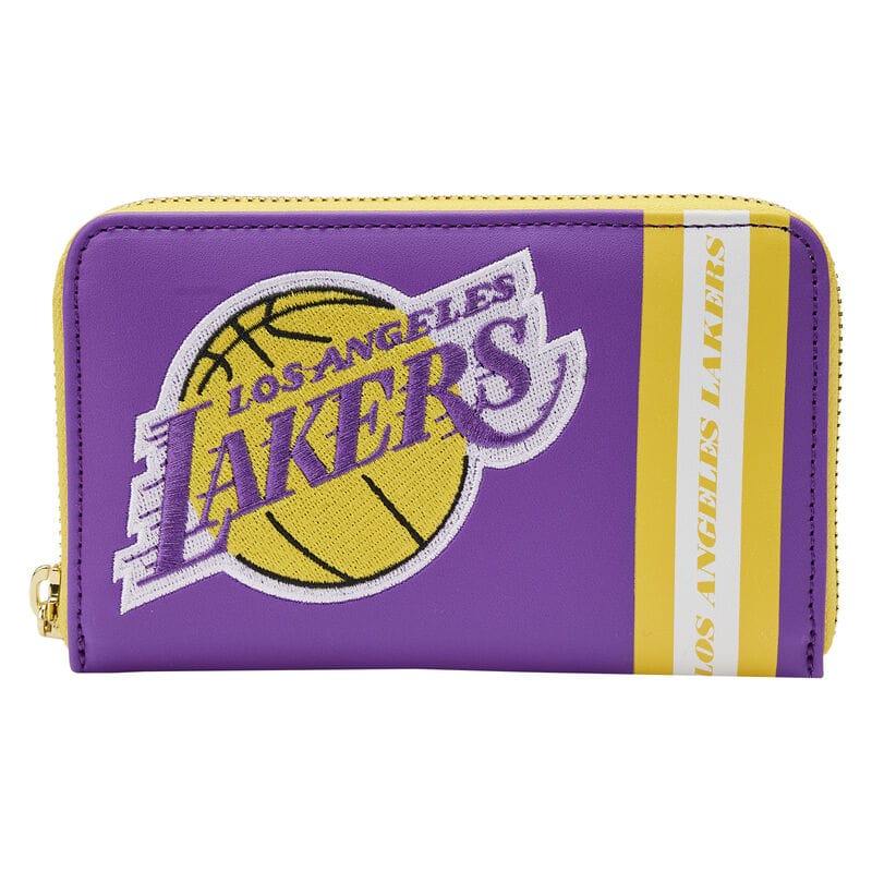 NBA Los Angeles Lakers Patch Icons Zip Around Wallet White 630989