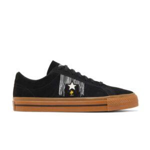 Peanuts x Converse One Star Low Snoopy and Woodstock Sneakers White A01873C