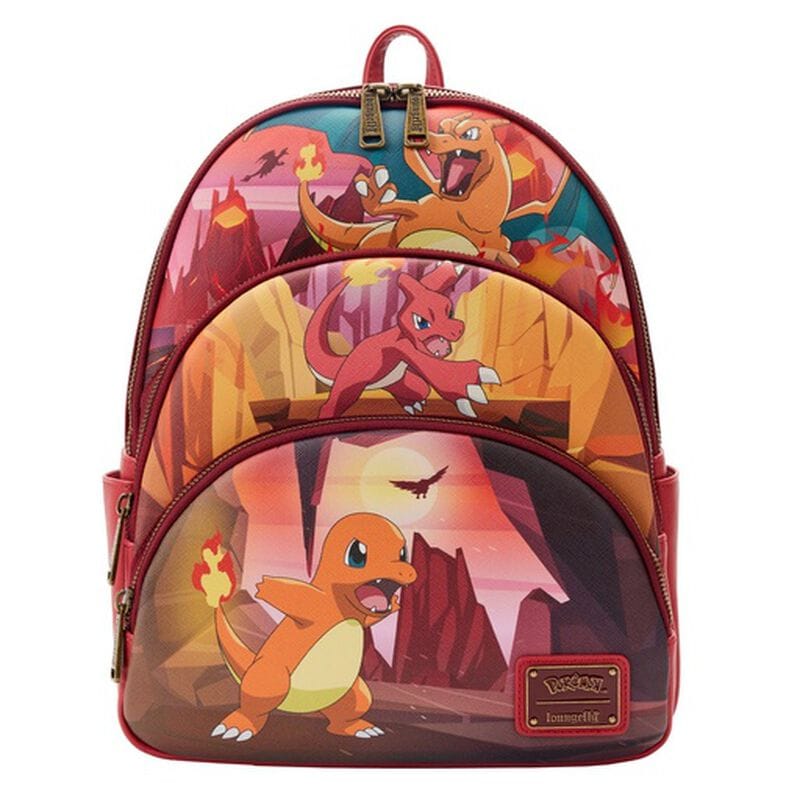 Pokémon Charmander Evolutions Triple Pocket Backpack 638133