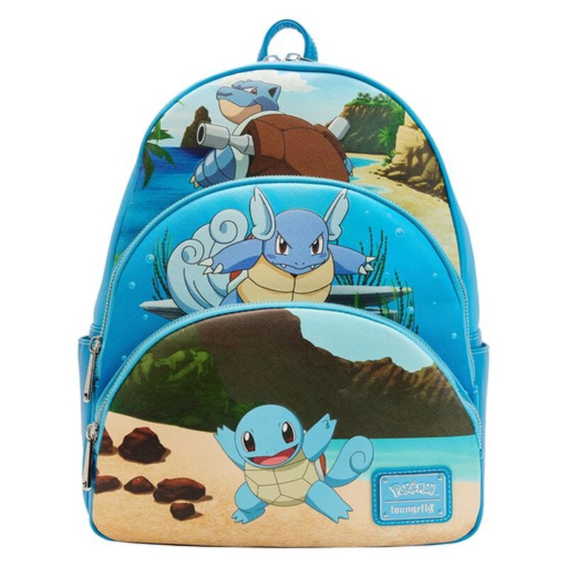 Pokémon Squirtle Evolution Triple Pocket Backpack 637974