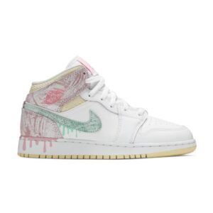 Air Jordan 1 Mid SE GS Ice Cream Sneakers DD1666 100