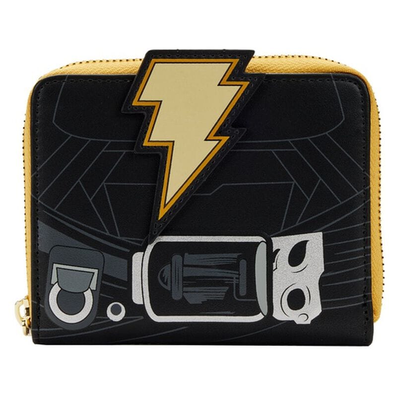 Black Adam Glow Cosplay Zip Around Wallet Orange 653457