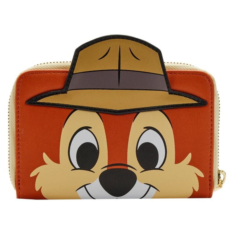 Chip and Dale Cosplay Zip Around Wallet Brown 653492