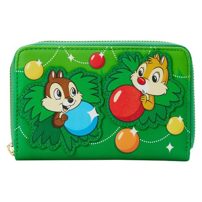 Chip and Dale Ornaments Zip Around Wallet White 652564