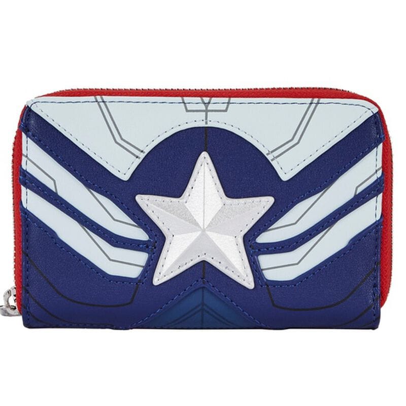 Falcon Captain America Cosplay Zip Around Wallet White 653638