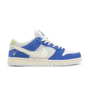 Fly Streetwear x Nike Dunk Low Pro SB Gardenia sneakers Game Royal/Sail/Grey Fog DQ5130 400