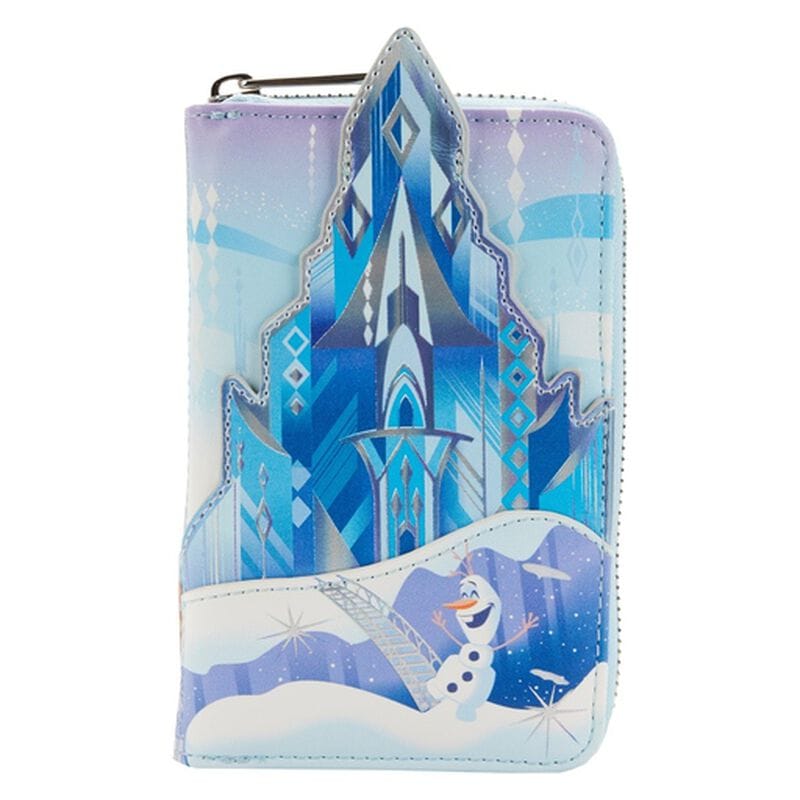 Frozen Princess Elsa Castle Zip Around Wallet Black 653664