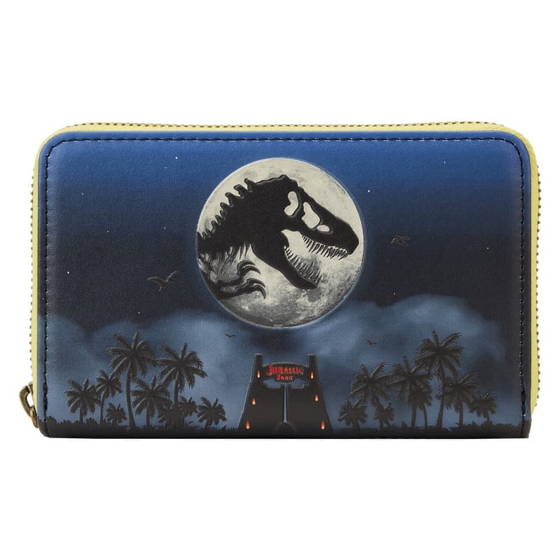 Jurassic Park 30th Anniversary Dino Moon Glow Zip Around Wallet 643711