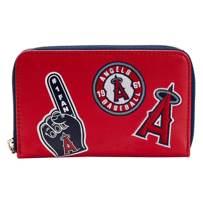 MLB LA Angels Patches Zip Around Wallet 644710