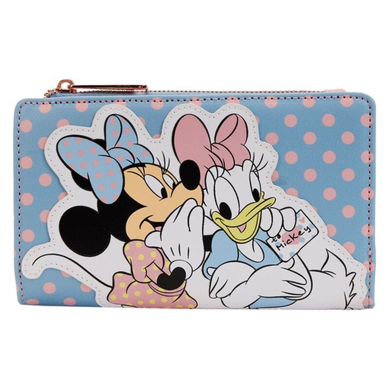 Minnie and Daisy Pastel Polka Dot Flap Wallet 645726