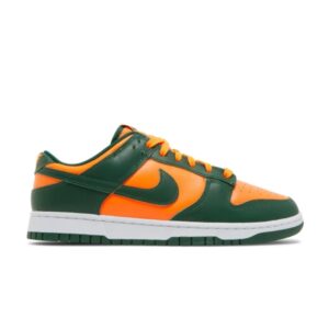 Nike Dunk Low Miami Hurricanes Gorge Green/White/Total Orange/Gorge Green DD1391 300