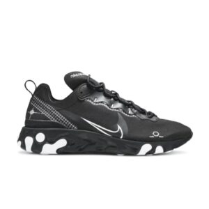 Nike React Element 55 Reverse Schematic – Black White CU3009 001