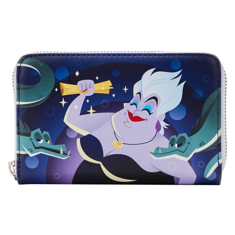 The Little Mermaid Ursula Lair Glow Zip Around Wallet 652191