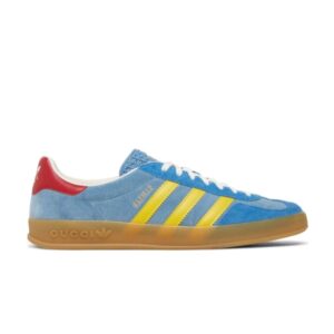 Gucci x adidas Gazelle Light Blue Suede sneakers Cream 707848 9STU0 4860