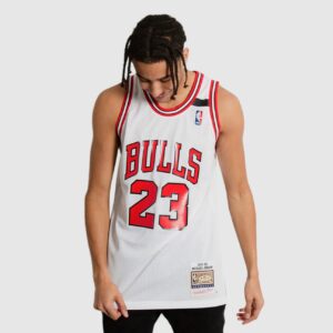 Basketball Jersey 1991-1992 Chicago Bulls Michael Jordan #23 Authentic Hardwood Classic White Jersey 692630