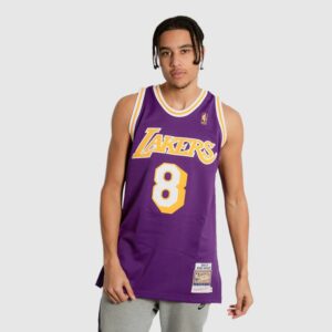 Basketball Jersey 1996-97 Los Angeles Lakers Kobe Bryant #8 Authentic Throwback Purple Jersey Purple 691652