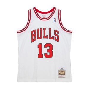 Basketball Jersey 1997-1998 Chicago Bulls Luc Longley #13 Swingman Hardwood Classic White Jersey 692601