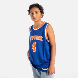 Basketball Jersey 2021-22 New York Knicks Derrick Rose #4 Youth Swingman Icon Edition Blue Jersey Violet 694071