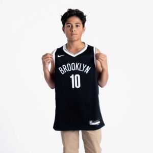 Basketball Jersey 2022-2023 Brooklyn Nets Ben Simmons #10 Youth NBA Swingman Icon Edition Black Jersey Black 692101