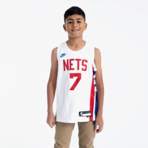 Basketball Jersey 2022-2023 Brooklyn Nets Kevin Durant #7 Youth NBA Swingman Classic Edition White Jersey White 692239