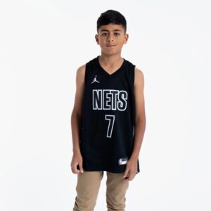 Basketball Jersey 2022-2023 Brooklyn Nets Kevin Durant #7 Youth NBA Swingman Statement Edition Black Jersey Black 692360