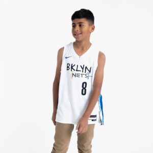 Basketball Jersey 2022-2023 Brooklyn Nets Patty Mills #8 Youth Swingman City Edition White Jersey White 692355