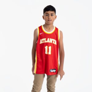 Basketball Jersey 2022-23 Atlanta Hawks Trae Young #11 Youth Swingman Icon Edition Red Jersey Red 691550