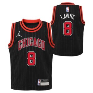 2022-23 Chicago Bulls Zach Lavine #8 Infant Statement Edition Black Jersey Basketball Jersey Black 693419