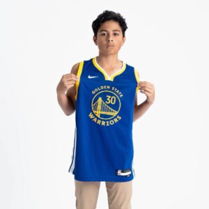 Basketball Jersey 2022-23 Golden State Warriors Stephen Curry #30 Youth Icon Edition Blue Jersey Blue 693478