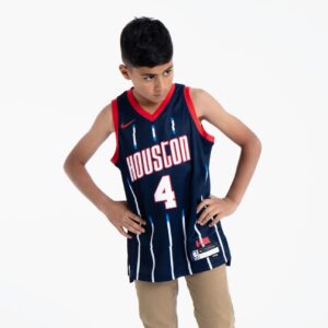 Basketball Jersey 2022-23 Houston Rockets Jalen Green #4 Youth Swingman City Edition Navy Jersey Blue 693456