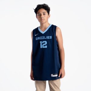 Basketball Jersey 2022-23 Memphis Grizzlies Ja Morant #12 Youth Swingman Icon Edition Navy Jersey Blue 693852