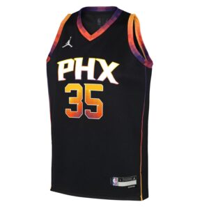 Basketball Jersey 2022-23 Phoenix Suns Kevin Durant #35 Youth Swingman Statement Edition Black Jersey Black 691616