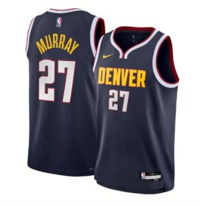 Basketball Jersey 2023-24 Denver Nuggets Jamal Murray #27 Youth Swingman Icon Edition Navy Jersey Blue 695493