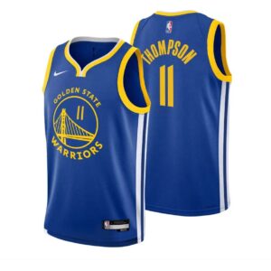 Basketball Jersey 2023-24 Golden State Warriors Klay Thompson #11 Youth Swingman Icon Edition Blue Jersey Blue 695487