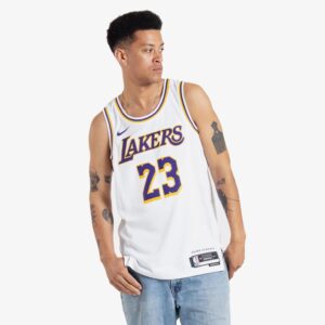 Basketball Jersey 2023-24 Los Angeles Lakers LeBron James #23 Swingman Association Edition White Jersey 691462