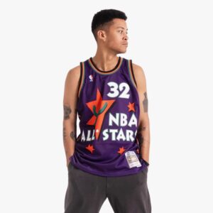 Basketball Jersey 1995 All Star Game Shaquille O'Neal #32 Swingman Hardwood Classics Purple Jersey 696103