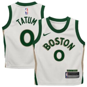 Basketball Jersey 2023-24 Boston Celtics Jayson Tatum #0 Boys City Edition White Jersey White 699576