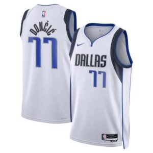 Basketball Jersey 2023-24 Dallas Mavericks Luka Dončić #77 Swingman Association Edition White Jersey 696534